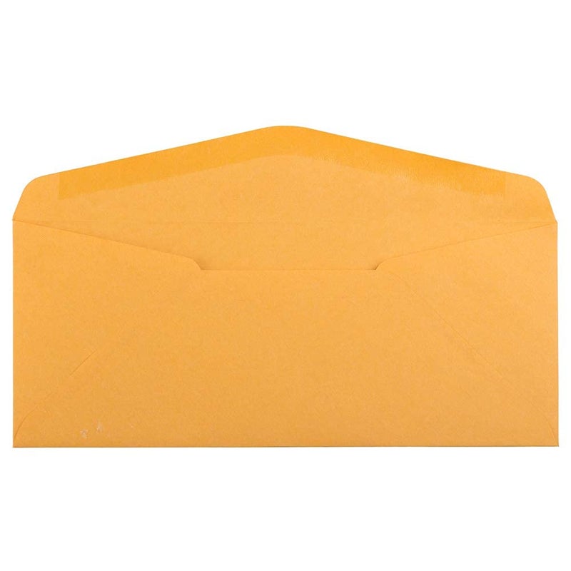 JAM PAPER #10 Business Commercial Envelopes - 4 1/8 x 9 1/2 - Brown Kraft Manila - 50/Pack - Image 2